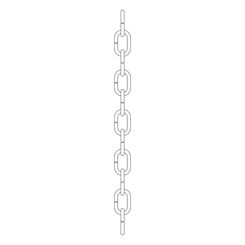 Kichler 4927BKT Outdoor Chain, Textured Black