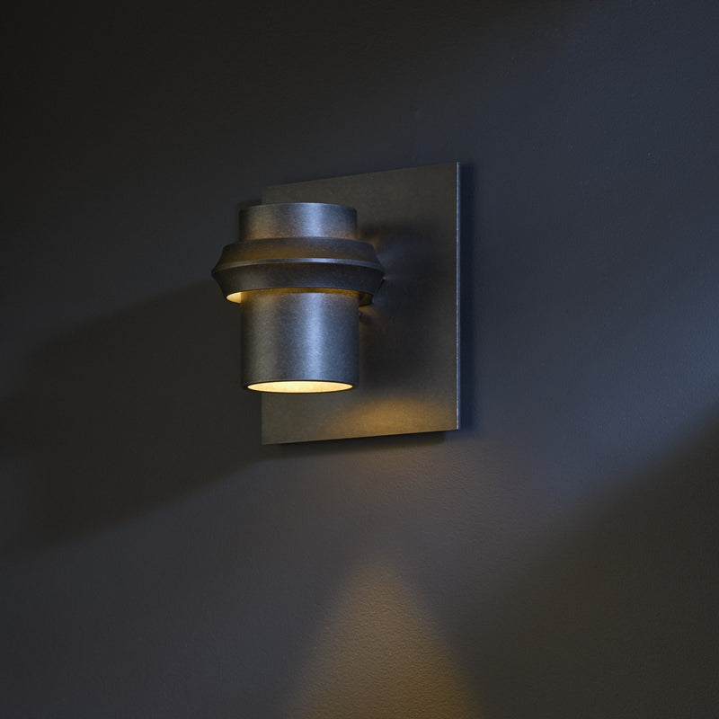 Hubbardton Forge 304901-SKT-77 One Light Outdoor Wall Sconce, Coastal Dark Smoke