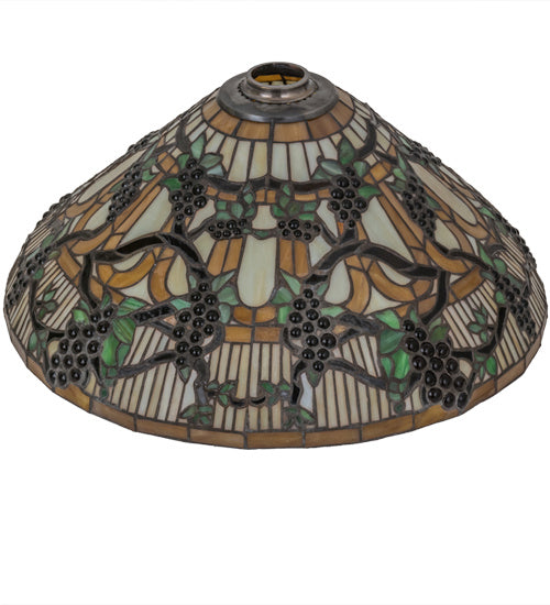 Meyda Tiffany 182492 Shade, Antique Copper,Natural Wood