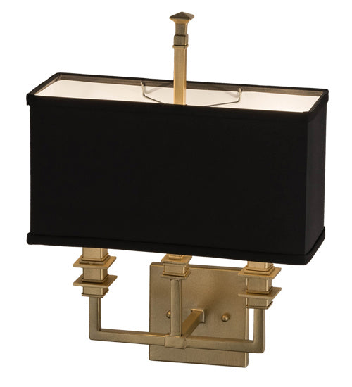Meyda Tiffany 172801 Two Light Wall Sconce, Gold Metallic High Gloss