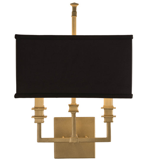 Meyda Tiffany 172801 Two Light Wall Sconce, Gold Metallic High Gloss