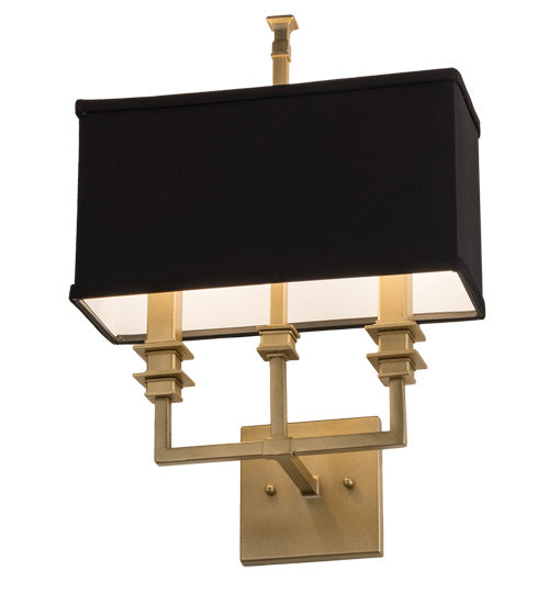 Meyda Tiffany 172801 Two Light Wall Sconce, Gold Metallic High Gloss