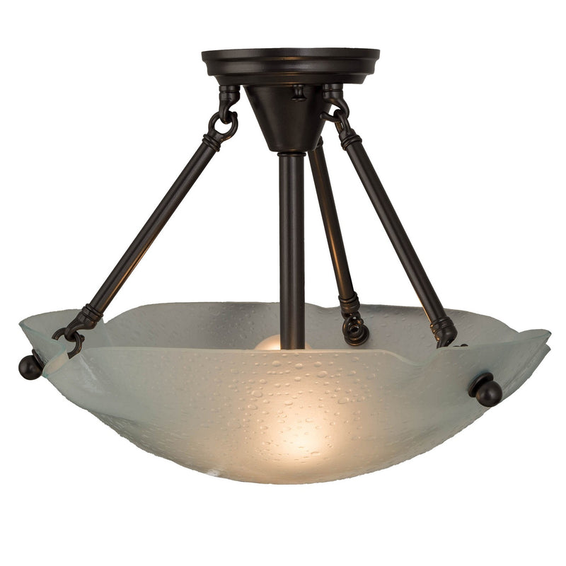 Meyda Tiffany 182310 Two Light Semi-Flushmount, Ext Oil Rubbed Bronze