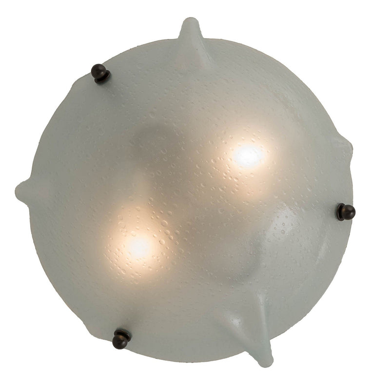Meyda Tiffany 182310 Two Light Semi-Flushmount, Ext Oil Rubbed Bronze
