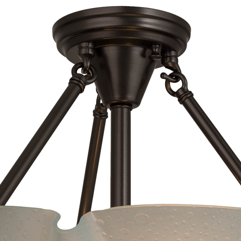 Meyda Tiffany 182310 Two Light Semi-Flushmount, Ext Oil Rubbed Bronze