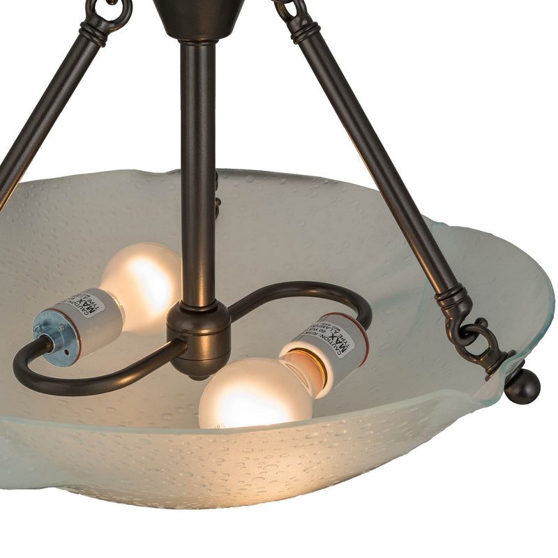 Meyda Tiffany 182310 Two Light Semi-Flushmount, Ext Oil Rubbed Bronze