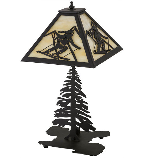 Meyda Tiffany 181467 Two Light Table Lamp, Oil Rubbed Bronze