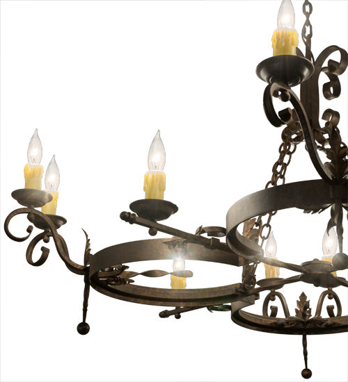 Meyda Tiffany 183798 12 Light Chandelier, Gilded Tobacco