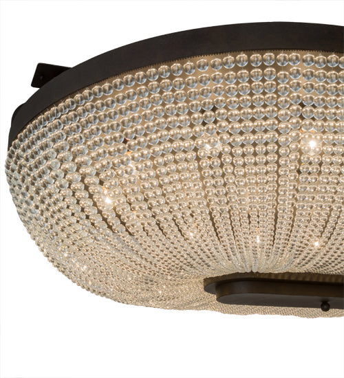 Meyda Tiffany 179051 14 Light Semi-Flushmount, Chestnut
