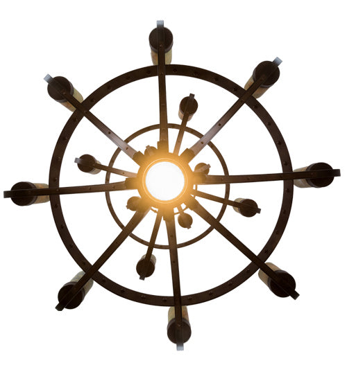 Meyda Tiffany 183607 17 Light Chandelier, Mahogany Bronze