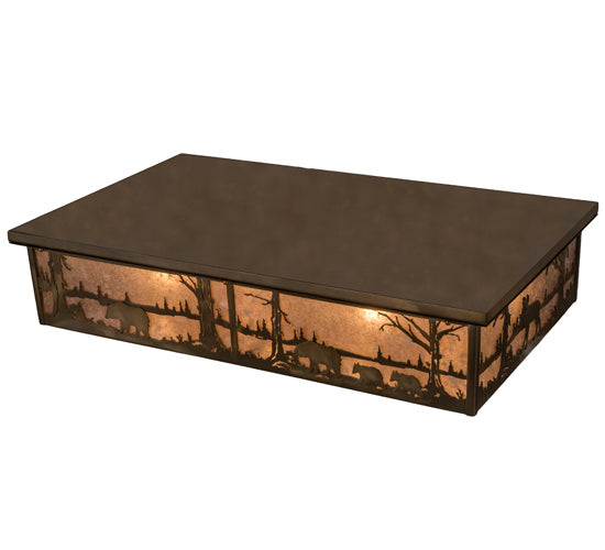 Meyda Tiffany 184447 Eight Light Flushmount, Antique Copper