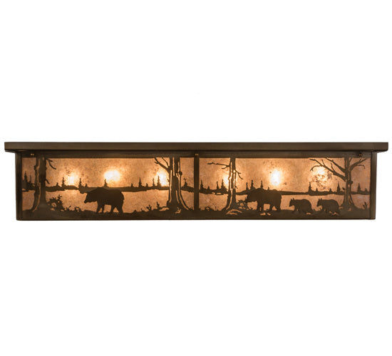 Meyda Tiffany 184447 Eight Light Flushmount, Antique Copper