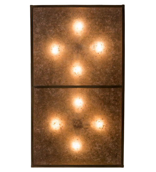 Meyda Tiffany 184447 Eight Light Flushmount, Antique Copper