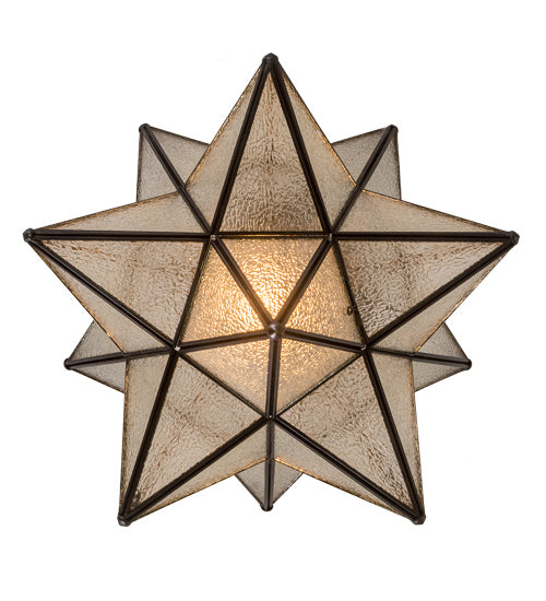 Meyda Tiffany 186688 One Light Flushmount, Craftsman Brown