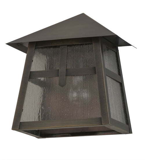 Meyda Tiffany 92114 One Light Wall Sconce, Craftsman Brown