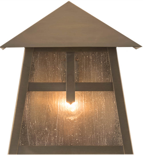 Meyda Tiffany 92114 One Light Wall Sconce, Craftsman Brown