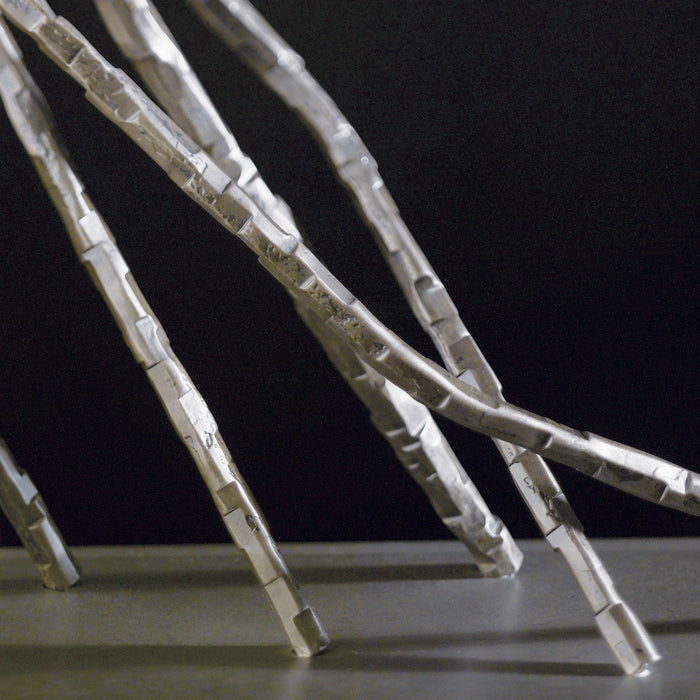 Hubbardton Forge 277660-SKT-82-SF2010 Two Light Table Lamp, Vintage Platinum