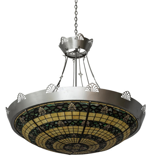 Meyda Tiffany 183016 Eight Light Inverted Pendant, Nickel