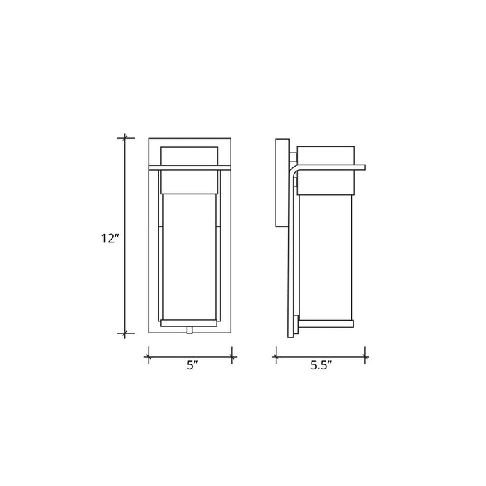 Justice Designs FSN-7541W-RAIN-NCKL LED Outdoor Wall Sconce, Brushed Nickel