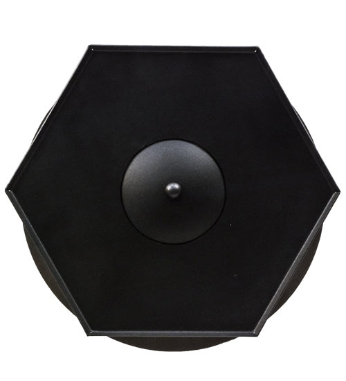 Meyda Tiffany 155493 One Light Pendant, Black Metal