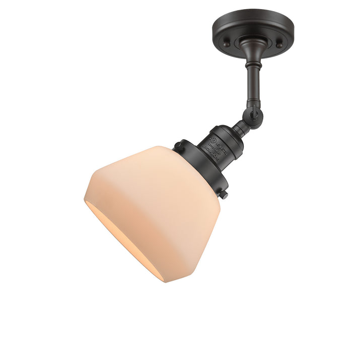 Innovations 201F-OB-G171 One Light Semi-Flush Mount, Oil Rubbed Bronze