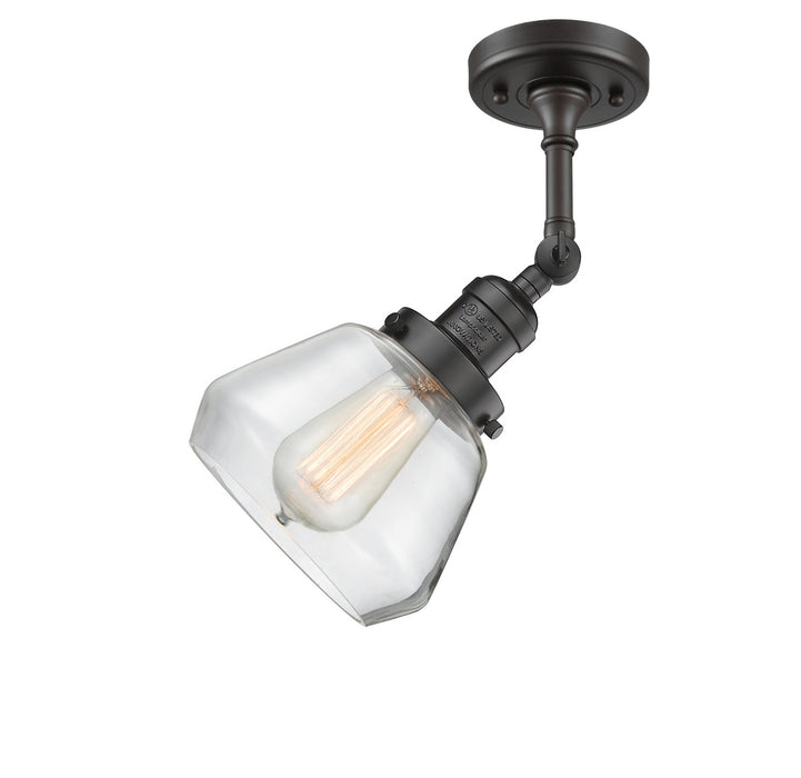 Innovations 201F-OB-G172 One Light Semi-Flush Mount, Oil Rubbed Bronze