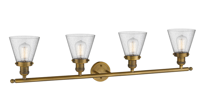 Innovations 215-BB-G64 Four Light Bath Vanity, Brushed Brass