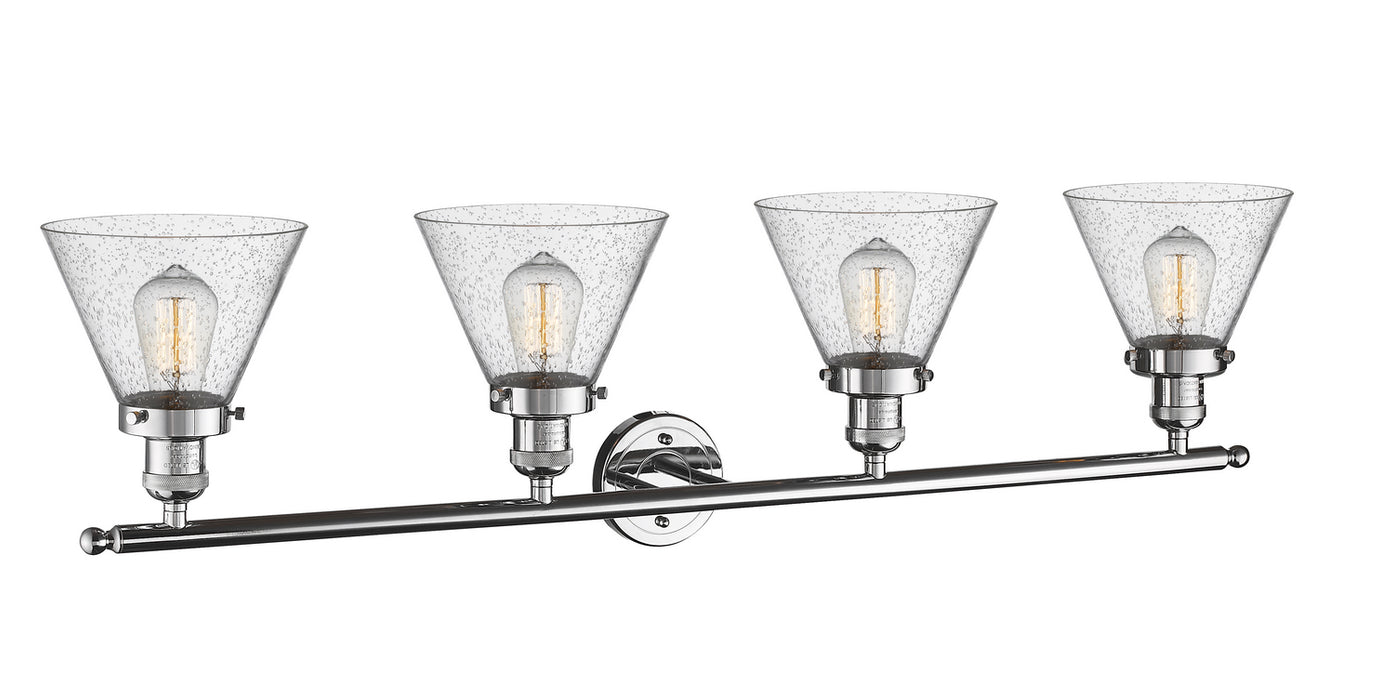 Innovations 215-PC-G44 Four Light Bath Vanity, Polished Chrome
