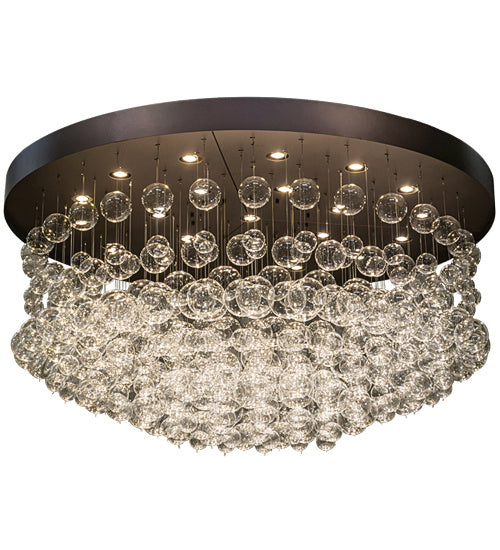 Meyda Tiffany 163979 22 Light Semi-Flushmount, Mahogany Bronze