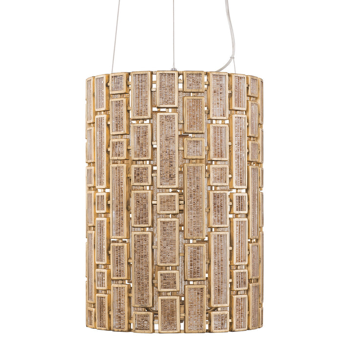 Varaluz 255F06HG Six Light Foyer Pendant, Havana Gold