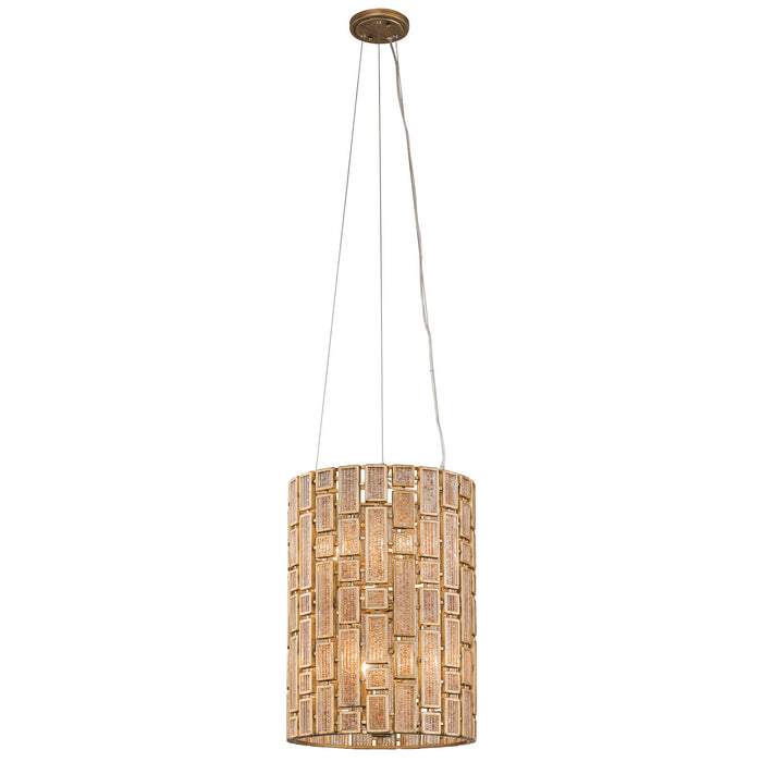 Varaluz 255F06HG Six Light Foyer Pendant, Havana Gold