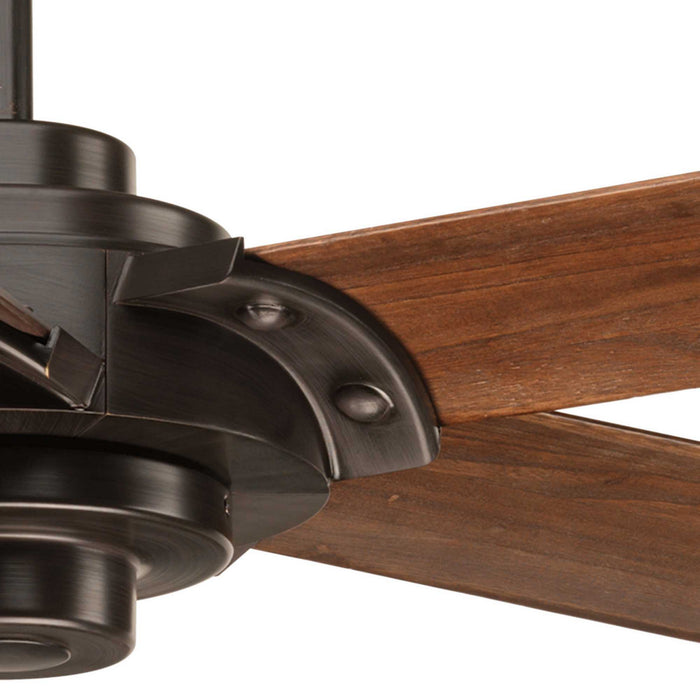 Progress Lighting P2546-20 68" Ceiling Fan, Antique Bronze