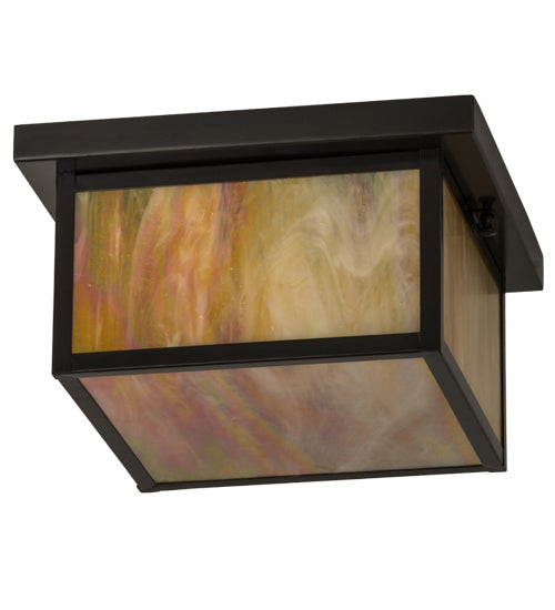 Meyda Tiffany 4782 Two Light Flushmount, Craftsman Brown