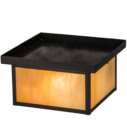 Meyda Tiffany 4782 Two Light Flushmount, Craftsman Brown