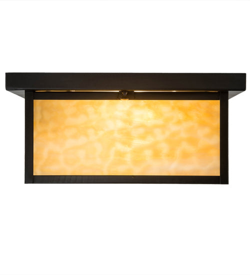 Meyda Tiffany 4818 Two Light Flushmount, Craftsman Brown