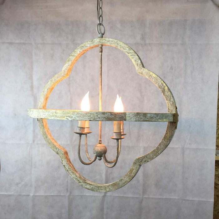 Terracotta Designs H5117-4W Four Light Chandelier, Washed White