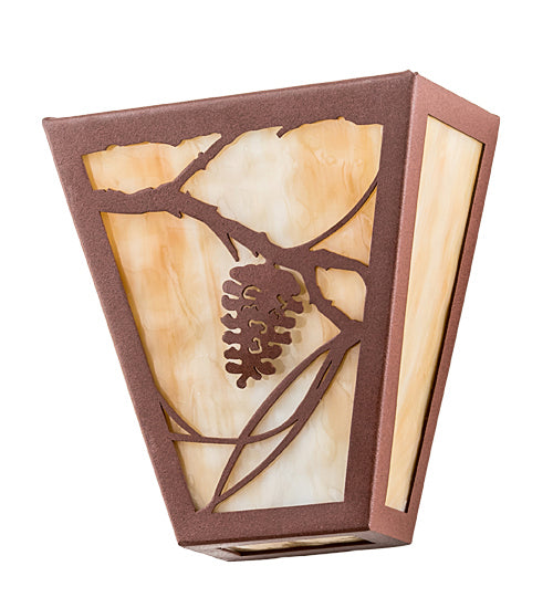 Meyda Tiffany 191965 Two Light Wall Sconce, Rust Powder Coat
