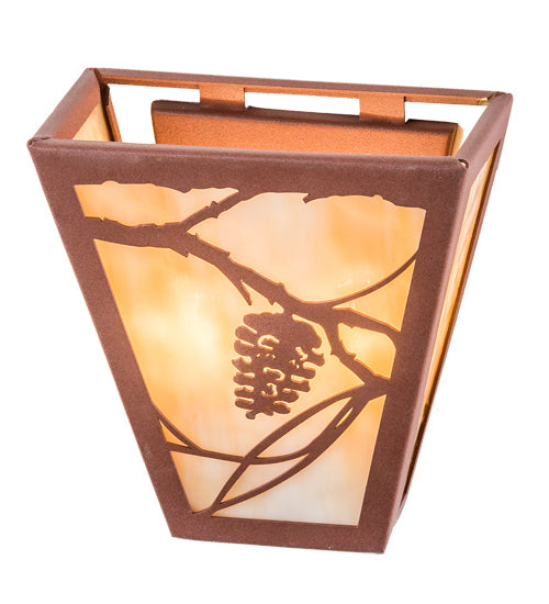 Meyda Tiffany 191965 Two Light Wall Sconce, Rust Powder Coat