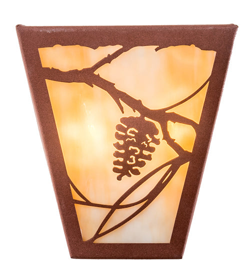Meyda Tiffany 191965 Two Light Wall Sconce, Rust Powder Coat