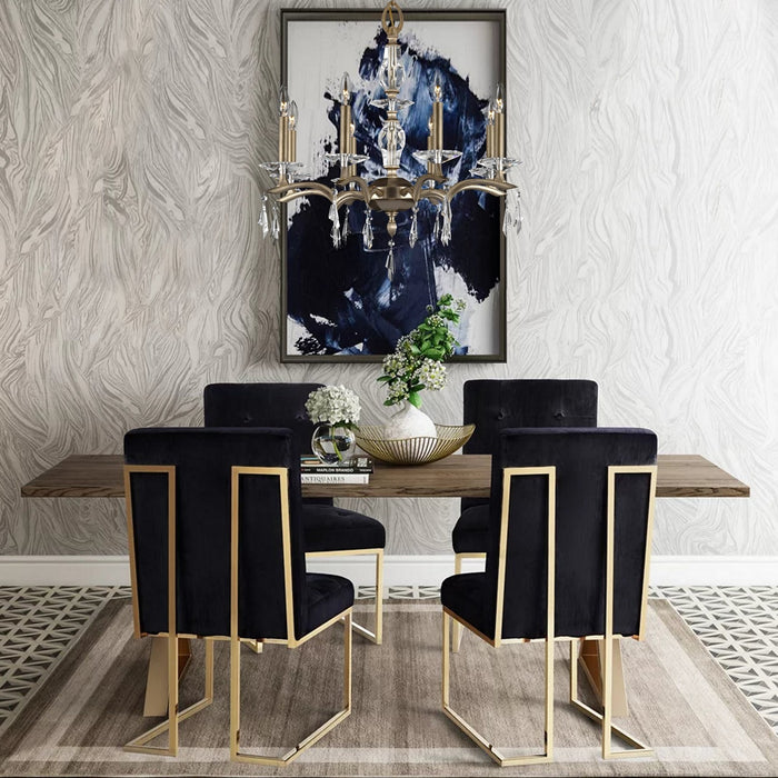 American Brass & Crystal CH5504-G-36G-ST Eight Light Chandelier, Old Brass