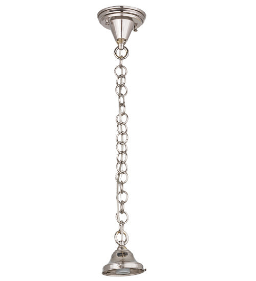 Meyda Tiffany 157721 One Light Pendant Hardware, Polished Nickel