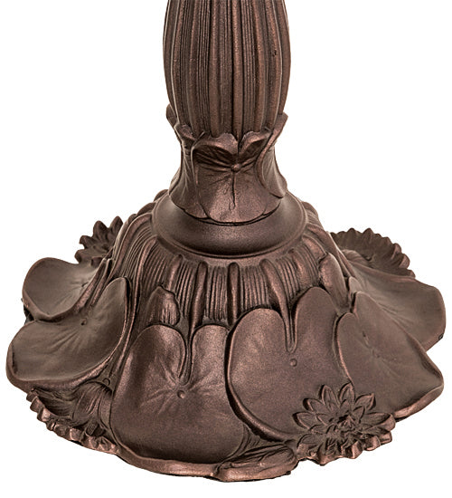 Meyda Tiffany 158934 One Light Table Base, Mahogany Bronze
