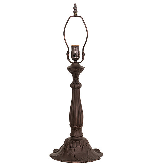 Meyda Tiffany 158934 One Light Table Base, Mahogany Bronze
