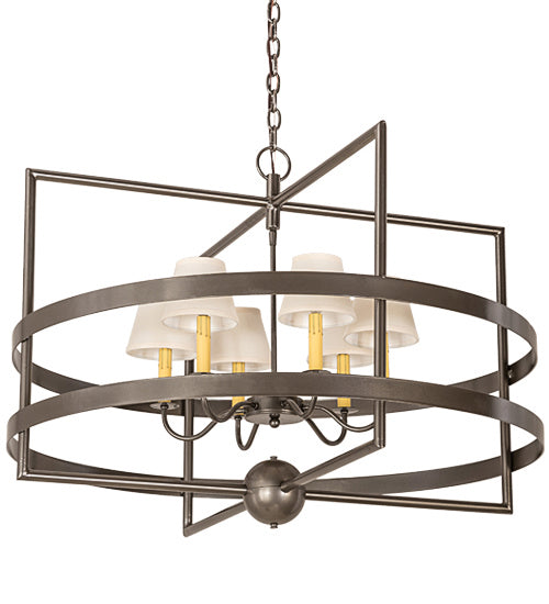 Meyda Tiffany 175746 Six Light Pendant, Bronze Metallic