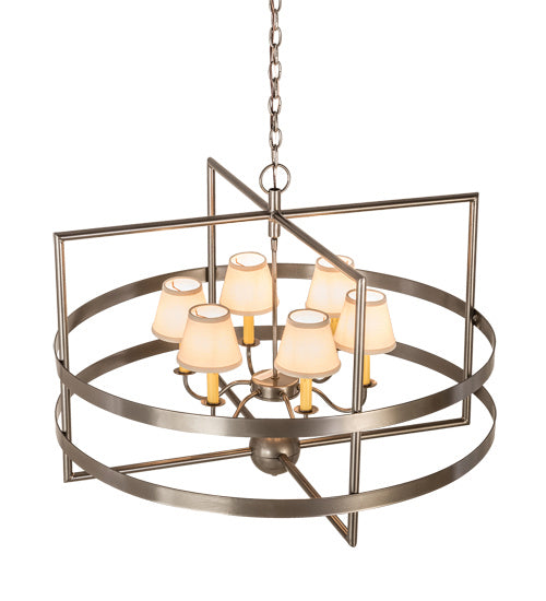 Meyda Tiffany 175746 Six Light Pendant, Bronze Metallic