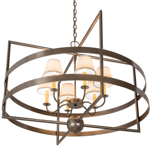 Meyda Tiffany 175746 Six Light Pendant, Bronze Metallic