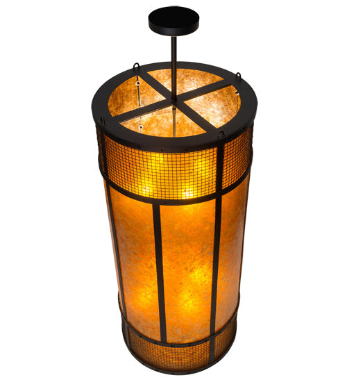 Meyda Tiffany 182589 Eight Light Pendant, Textured Black