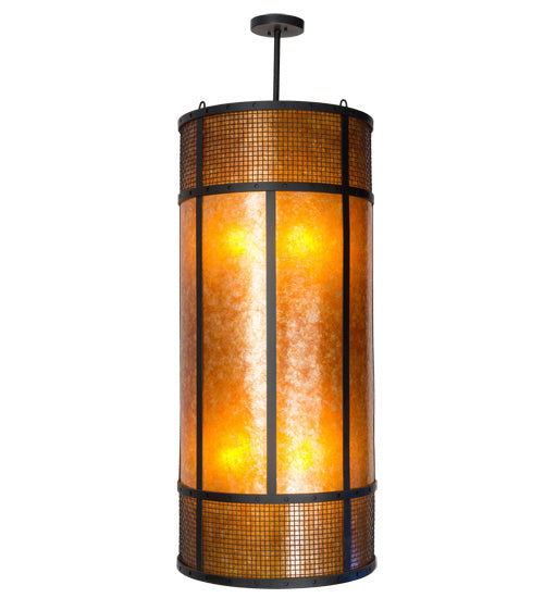 Meyda Tiffany 182589 Eight Light Pendant, Textured Black
