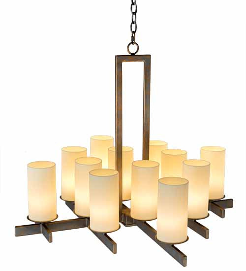 Meyda Tiffany 183053 12 Light Chandelier, French Bronze