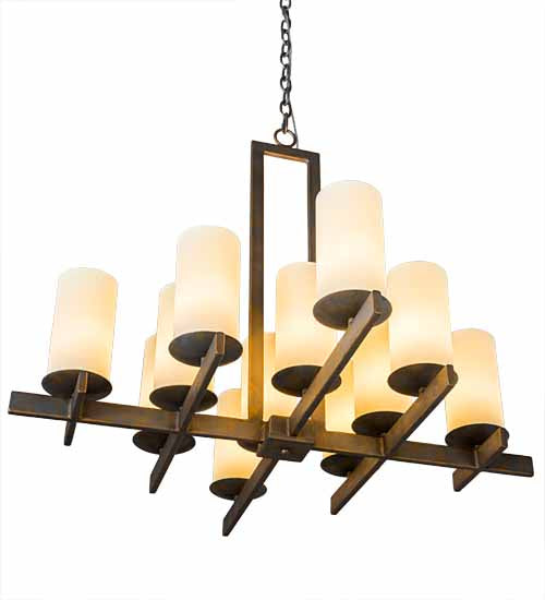 Meyda Tiffany 183053 12 Light Chandelier, French Bronze